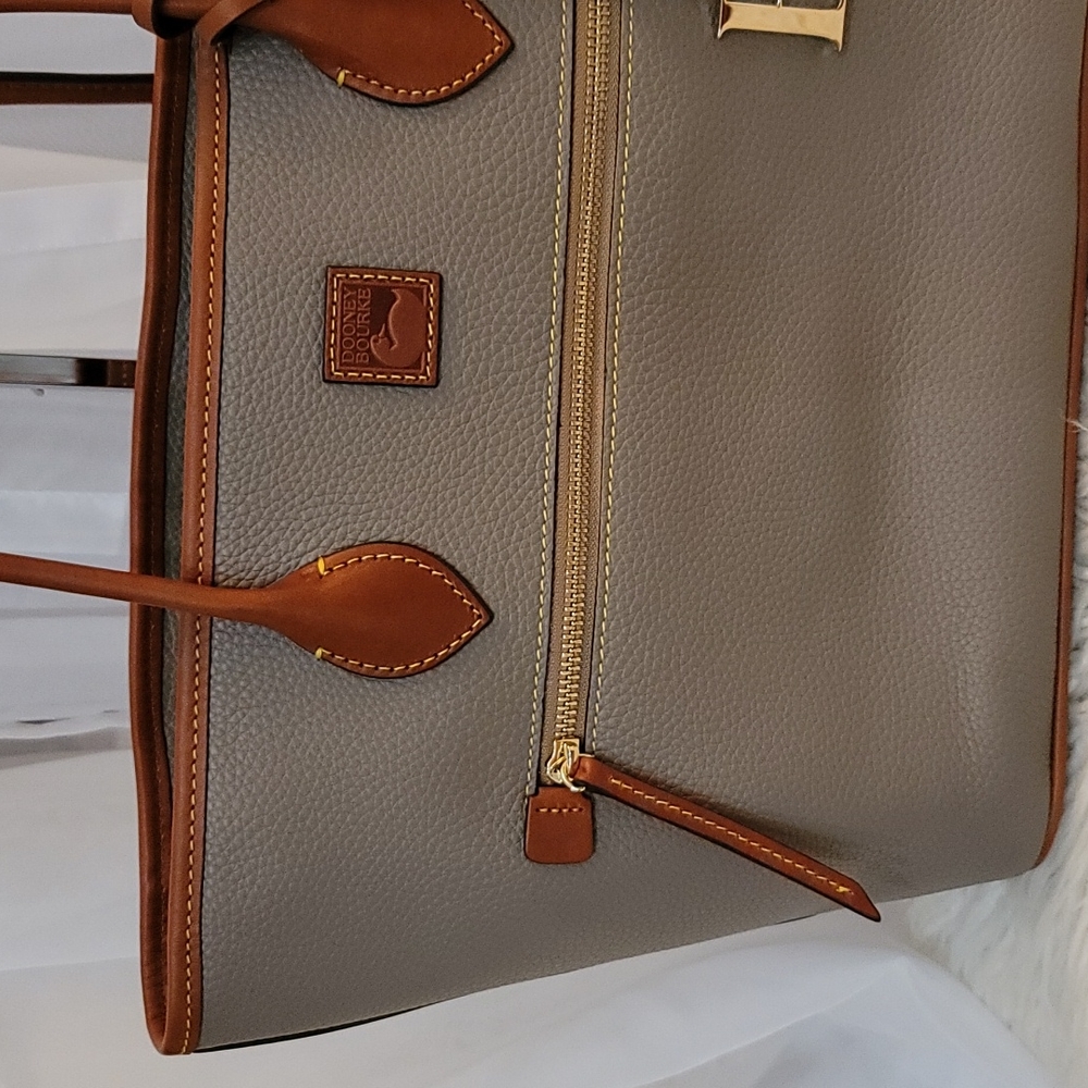 Dooney & Bourke Pebble Leather Tote - Picture 4 of 13